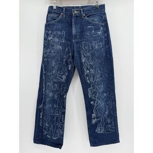Lee Jeans 30x30 Vintage Custom Art Dark Wash‎ Denim Pants Menswear